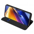 Dux Ducis Skin serijos Xiaomi Poco F4 GT juodas odinis atverčiamas dėklas