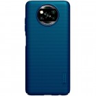 Xiaomi Poco X3 (X3 Pro) Nillkin Frosted Shield mėlynas plastikinis dėklas