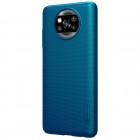 Xiaomi Poco X3 (X3 Pro) Nillkin Frosted Shield mėlynas plastikinis dėklas