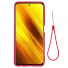 Xiaomi Poco X3 (X3 Pro) Shell kieto silikono TPU raudonas dėklas - nugarėlė