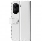 Poco X7 Pro 5G, Redmi Turbo 4 5G Binfen atverčiamas baltas odinis dėklas - piniginė