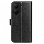 Poco X7 Pro 5G, Redmi Turbo 4 5G Binfen atverčiamas juodas odinis dėklas - piniginė