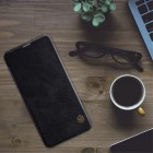 Prabangus „Nillkin“ Qin serijos juodas odinis atverčiamas Xiaomi Pocophone F1 dėklas