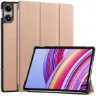 Xiaomi Redmi Pad Pro atverčiamas auksinis odinis dėklas (sulankstomas)