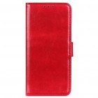 Xiaomi Redmi 12C atverčiamas raudonas odinis dėklas - piniginė