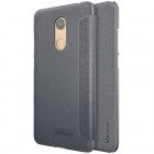 Xiaomi Redmi 5 Plus pilkas odinis atverčiamas Nillkin Sparkle dėklas