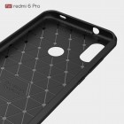 Xiaomi Redmi 6 Pro (Mi A2 Lite) „Carbon“ kieto silikono TPU juodas dėklas - nugarėlė