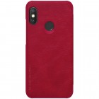 Prabangus „Nillkin“ Qin serijos raudonas odinis atverčiamas Xiaomi Redmi 6 Pro (Mi A2 Lite) dėklas