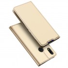 „Dux Ducis“ Skin serijos Xiaomi Redmi 7 auksinis odinis atverčiamas dėklas9