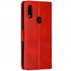 Shell Xiaomi Redmi 7 raudonas odinis atverčiamas dėklas