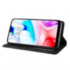 Xiaomi Redmi 8 Vintage juodas odinis atverčiamas dėklas - knygutė su magnetu