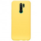 Xiaomi Redmi 9 Shell kieto silikono TPU geltonas dėklas - nugarėlė