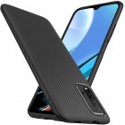 Xiaomi Redmi 9T 5G kieto silikono TPU juodas dėklas - nugarėlė