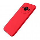 Xiaomi Redmi A3 (Poco C61) Shell kieto silikono (TPU) dėklas raudonas - nugarėlė