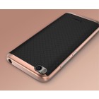Xiaomi Mi 5S „IPAKY“ kieto silikono TPU juodas (rožinės spalvos apvadais) dėklas - nugarėlė