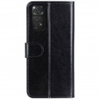 Xiaomi Redmi Note 11 4G atverčiamas juodas odinis dėklas - piniginė