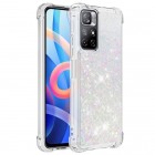 Xiaomi Poco M4 Pro (Redmi Note 11 5G) Shine Kickstand kieto silikono TPU skaidrus dėklas - nugarėlė