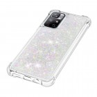 Xiaomi Poco M4 Pro (Redmi Note 11 5G) Shine Kickstand kieto silikono TPU skaidrus dėklas - nugarėlė