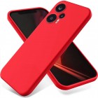 Xiaomi Redmi Note 12 Turbo (Poco F5 5G) Shell kieto silikono TPU raudonas dėklas - nugarėlė