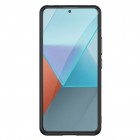 Xiaomi Redmi Note 13 Pro 5G (Poco X6 5G) Fashion skaidrus juodos spalvos apvadais kieto silikono (TPU) dėklas
