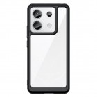 Xiaomi Redmi Note 13 Pro 5G (Poco X6 5G) Fashion skaidrus juodos spalvos apvadais kieto silikono (TPU) dėklas
