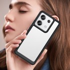 Xiaomi Redmi Note 13 Pro 5G (Poco X6 5G) Fashion skaidrus juodos spalvos apvadais kieto silikono (TPU) dėklas