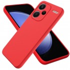 Xiaomi Redmi Note 13 Pro+ 5G Shell kieto silikono (TPU) dėklas raudonas - nugarėlė