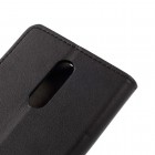 Xiaomi Redmi Note 4X atverčiamas juodas odinis dėklas, knygutė - piniginė