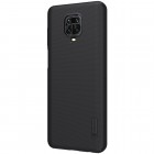 Xiaomi Redmi Note 9 Pro „Nillkin“ Frosted Shield juodas plastikinis dėklas, nugarėlė
