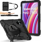 Xiaomi Redmi Pad Pro (Poco Pad) sustiprintos apsaugos (360°) juodas dėklas - nugarėlė