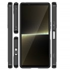 Sony Xperia 1 VI „Carbon“ kieto silikono TPU juodas dėklas - nugarėlė | Priedai.lt
