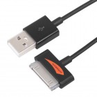 YellowKnife USB juodas laidas skirtas iPhone 4, 4S, iPad, iPad mini, iPod (MFi sertifikatas)