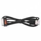 YellowKnife USB juodas laidas skirtas iPhone 4, 4S, iPad, iPad mini, iPod (MFi sertifikatas)