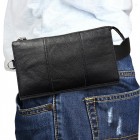 „Zipper“ universali juoda odinė įmautė - piniginė (XXL dydis)