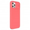 Apple iPhone 12 (12 Pro) „Nillkin“ CamShield MagSafe rožinis dėklas, nugarėlė su kameros apsauga
