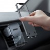 „Baseus“ Easy Control Clamp Set juodas automobilinis laikiklis (į groteles / ant panelės)