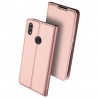 „Dux Ducis“ Skin serijos Huawei Honor 8X Max rožinis odinis atverčiamas dėklas