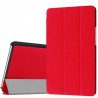 Huawei MediaPad M3 8.4 atverčiamas raudonas odinis dėklas - knygutė 