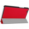 Huawei MediaPad M3 8.4 atverčiamas raudonas odinis dėklas - knygutė 