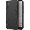 Sustiprintos apsaugos „Kickstand“ Huawei P20 juodas kieto silikono (TPU) ir plastiko dėklas