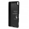 Sony Xperia XA Mercury juodas kieto silikono tpu dėklas - nugarėlė
