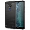 Nokia C21 „Carbon“ kieto silikono TPU juodas dėklas - nugarėlė | Priedai.lt