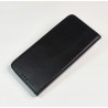 Shell Skin serijos Samsung Galaxy A71 (A515F) juodas odinis atverčiamas dėkla