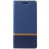 „Cross“ Texture Leather serijos Samsung Galaxy A9 2018 (A9 Star Pro) mėlynas odinis atverčiamas dėkla