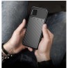 Thunder sustiprintos apsaugos Samsung Galaxy Note10 Lite (N770F) juodas kieto silikono (TPU) ir plastiko dėklas 