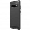 Samsung Galaxy S10+ (G975) „Carbon“ kieto silikono TPU juodas dėklas - nugarėlė