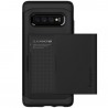 „Spigen“ Slim Armor CS Samsung Galaxy S10+ (G975) juodas kieto silikono dėklas