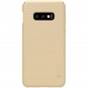 Samsung Galaxy S10e (G970) Nillkin Frosted Shield auksinis plastikinis dėklas