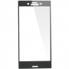 Sony Xperia X Compact telefonams.  „Calans“ 9H Tempered Glass sustiprintos apsaugos juodas pilnai dengiantis apsauginis ekrano stiklas 0,2 mm