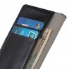 Xiaomi Redmi 7A atverčiamas juodas odinis dėklas, knygutė - piniginė